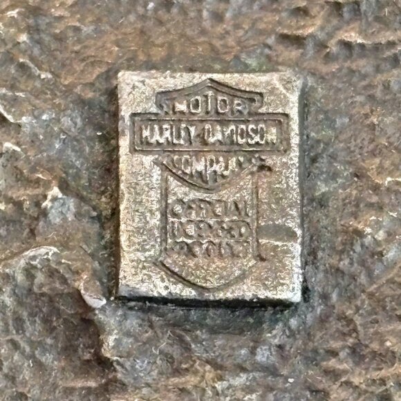 VTG Harley-Davidson Belt Buckle Proud To Be American Eagle Engine 1990 Harmony - Picture 5 of 9